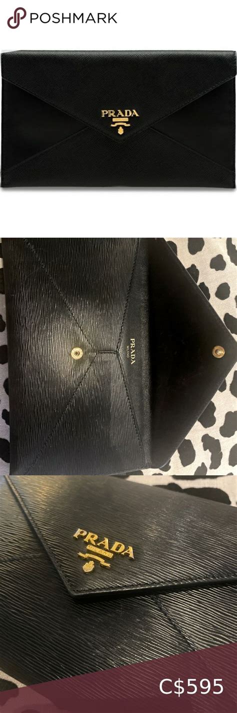 prada envelope style wallet